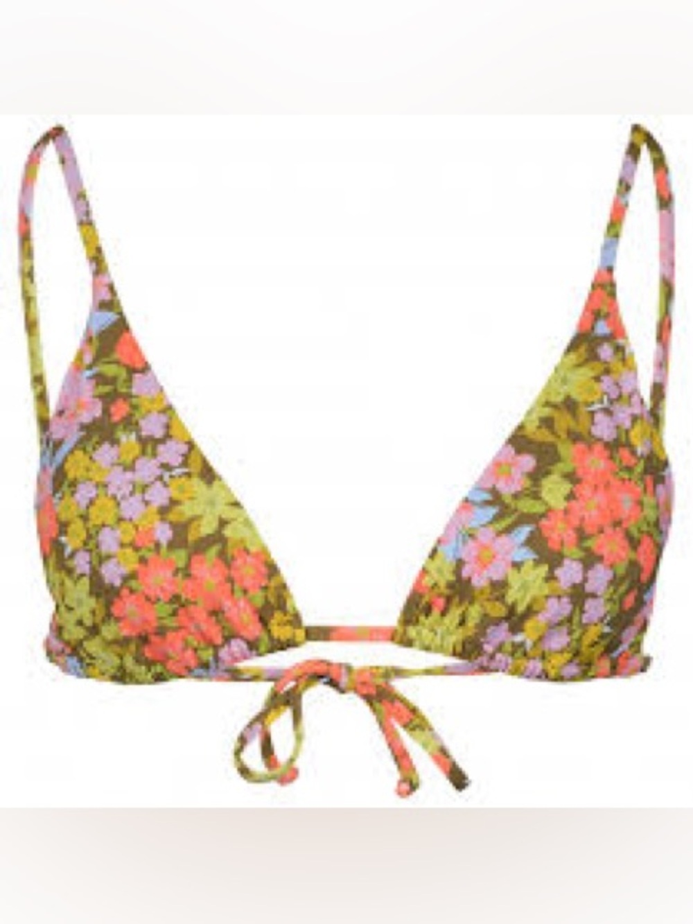 Billabong Floral Triangle Bikini Top| On the Bright Side